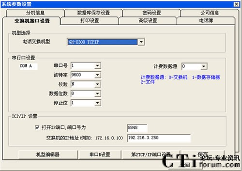 IPPBX MG3000-Xݔ��CDR�c���F(xi��n)Ӌ�M